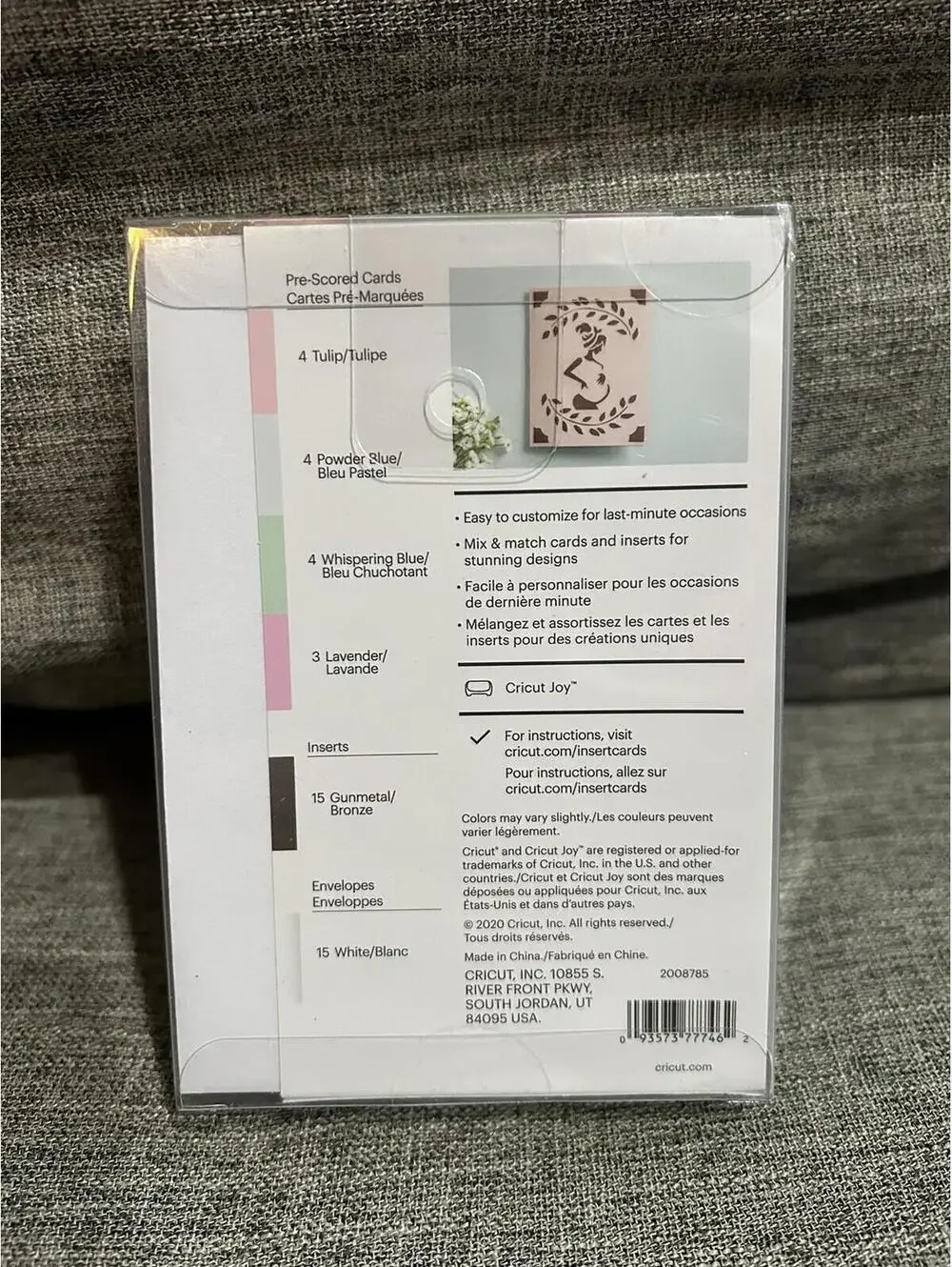 Cricut Joy Insert Cards Macarons Sampler 2008785 15 Count
